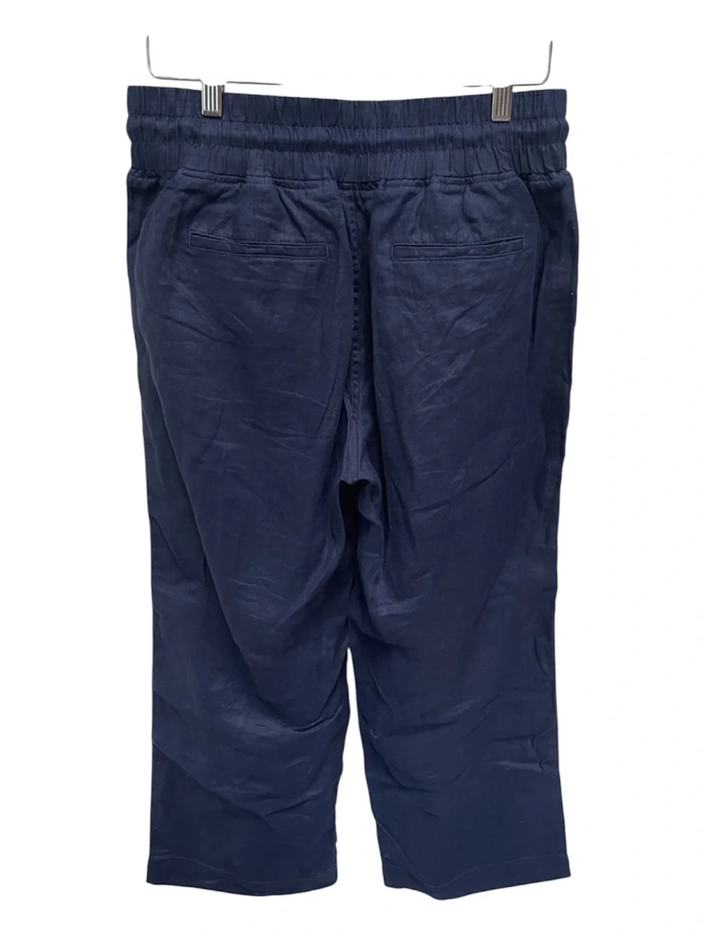 Quince 100% European Linen Wide Leg Pants in Deep Navy Size Medium